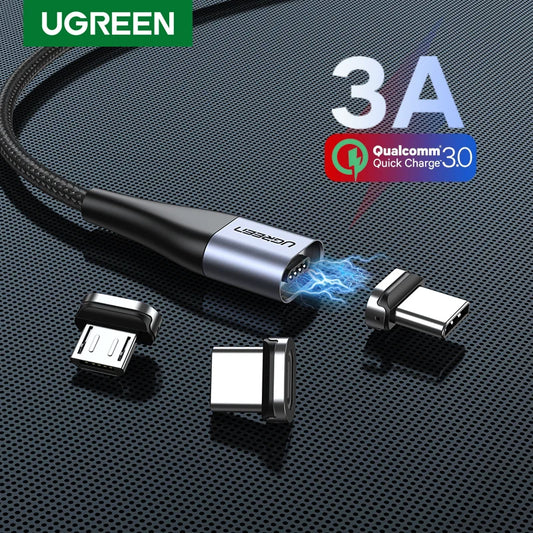 UGREEN Magnetic USB Charging Cable Type C Micro USB