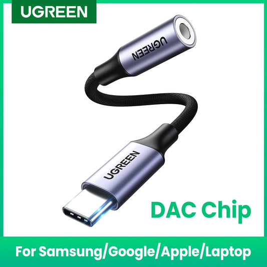 UGREEN USB Type C to 3.5mm Earphone Headphone Adapter Audio Cable